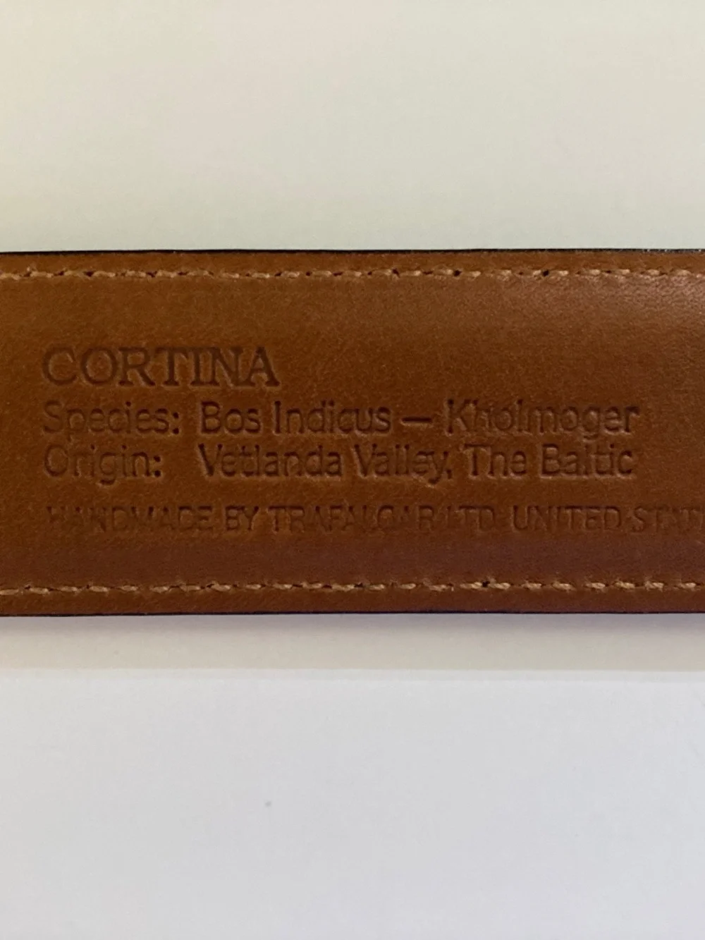 Trafalgar Women's/Men's Black Cortina Leather Dress Belt/Brass Buckle/36/NEW!